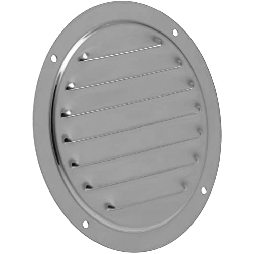 FASTON® Kiemenblech TYP E 125 mm Edelstahl A2 V2A (5 Stück) Lüftungsgitter Rundlüfter Lüftungsblech Kiemenlüfter Ventilation Blech Metall lüftungsgitter von FASTON