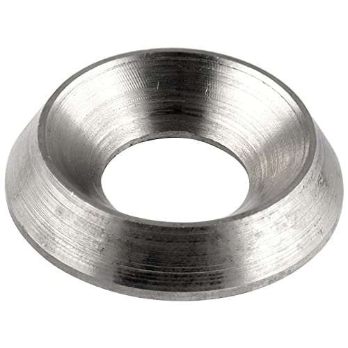FASTON® Rosetten gedreht M4 Vollmaterial Edelstahl A1 VA (5 Stück) Rosette für Senkkopfschraube von FASTON