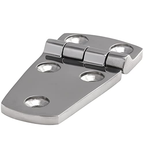 FASTON® Scharniere Dicke, Feinguss poliert 38x57x4,5 mm (5 Stück) Edelstahl A4 V4A Einlassscharnier Tischscharnier Pendeltürband Türband Türscharnier Möbelscharnier von FASTON