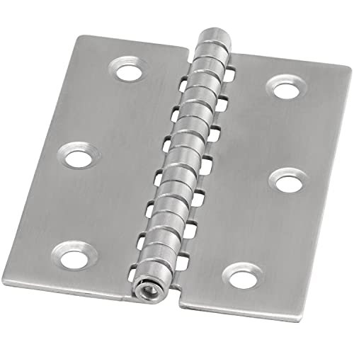 FASTON® Scharniere Typ C 60x40x1,5 mm (2 Stück) Edelstahl A2 V2A Türscharnier Türband Klappbar Klavierband Pendeltürband Steckverbinder von FASTON