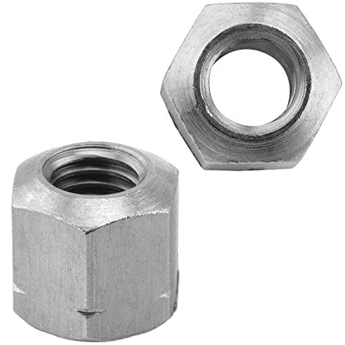 FASTON® Sechskantmuttern 1,5 d hoch M6 aus Edelstahl A2 V2A (100 Stück) Form B DIN 6330 Sechskant-Langmutter Sechskant Gewindemuffen Langmuttern Mutter von FASTON