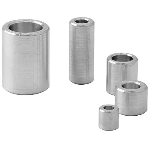 FASTON Aluminium Distanzhülsen M3 Ø innen 3,2 mm (4 Stück) Abstandhalter Hülsen Abstandshülsen Distanzbuchsen Abstandsbuchsen Schildhalter Ø Außen 6 mm Länge 18 mm von FASTON