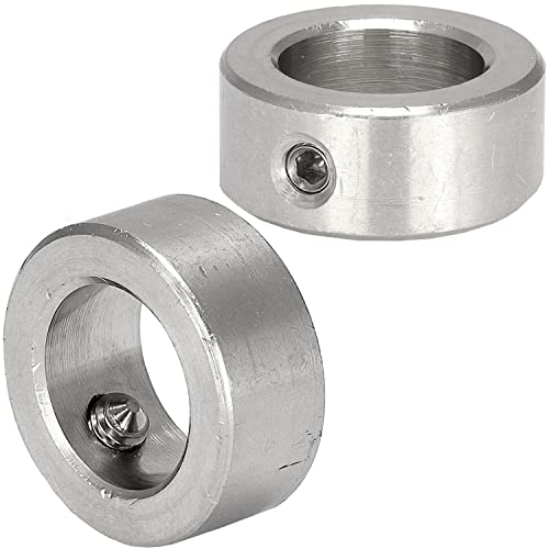 FASTON Stellringe 13mm für Achse Welle Edelstahl (2 Stück) Tiefenanschlag Sackkarren von FASTON