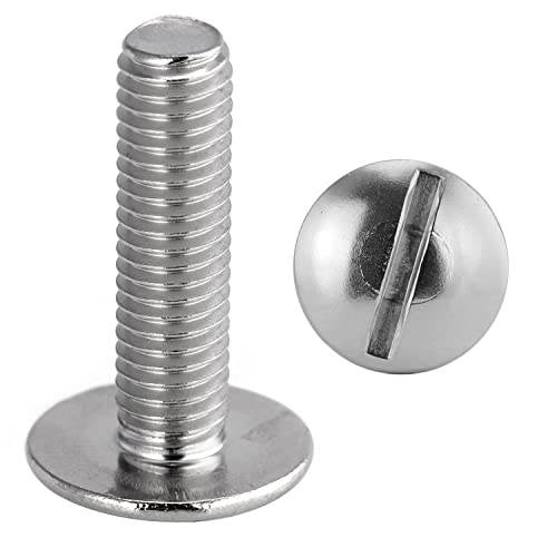 Flachkopfschrauben mit Schlitz M4x10 Edelstahl (100 Stück) Holzschrauben Tellerkopfschrauben FASTON® von FASTON