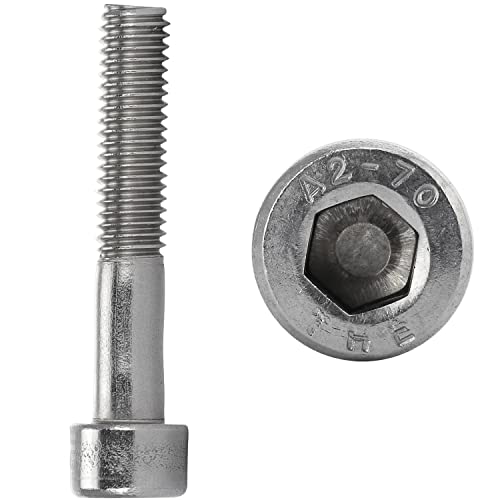 Zylinderschrauben mit Innensechskant M4x50 mm Edelstahl (10 Stück) DIN 912 Zylinderkopf Edelstahlschrauben FASTON® von FASTON