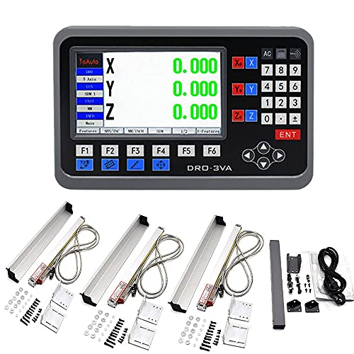 3 Achsen Digitalanzeige-kit mit Linear Maßstab Glasmaßstab 200m+300mm+400mm Linearmaßstab, DRO 3 Axis Digital Readout Linear Scale 8" 12" 16" Set zum Fräsen Bohrmaschine EDM, DHL Ship, 3-5Days von FASTTOBUY