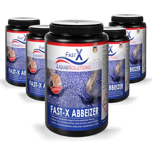 FAST X Abbeizer – 5x1L – Hochwirksamer Entferner für Lacke und Farben von FASTX LIQUIDSOLUTIONS