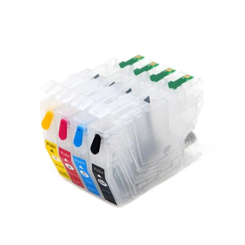 FASURDVA 4 Farb-Set kompatible LC401-Tintenpatrone mit Chip zur Verwendung mit MFC-J1010 MFC-J1012 MFC-J1170-Druckern von FASURDVA