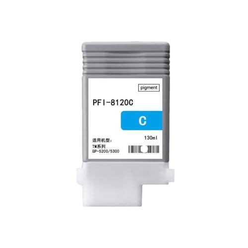 FASURDVA Kompatible Inkjet-Tintenpatrone PFI8120 PFI-8120 Kompatibel mit TM 5200 5205 5200MFP 5300 5305 5300MFP 5305 MFP Drucker(Cyan) von FASURDVA
