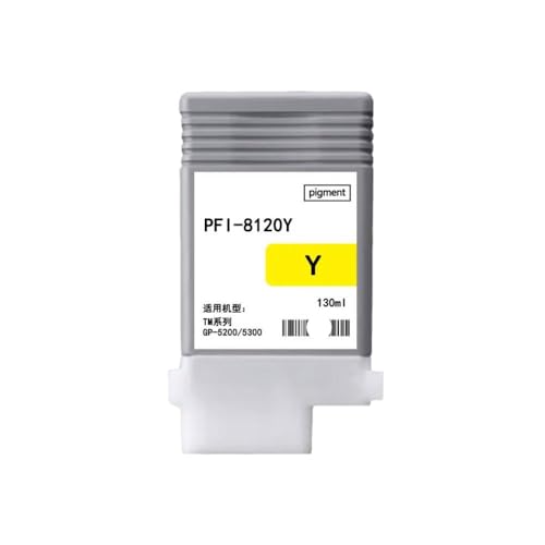 FASURDVA Kompatible Inkjet-Tintenpatrone PFI8120 PFI-8120 Kompatibel mit TM 5200 5205 5200MFP 5300 5305 5300MFP 5305 MFP Drucker(Yellow) von FASURDVA