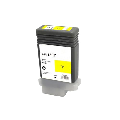 FASURDVA Kompatible Tintenpatrone PFI 120 PFI120 Kompatibel mit ImagePrograf IPF TM 200 TM 205 TM 300 TM 305 Drucker(Yellow) von FASURDVA