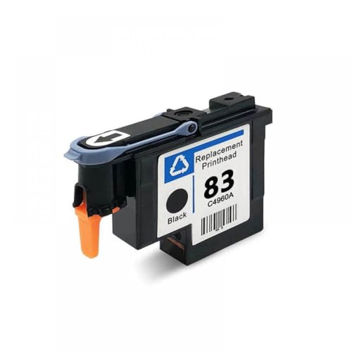 FASURDVA Kompatibler Druckkopf Kompatibel mit 83 DesignJet 5000 5500 Modelle C4960A C4961A C4962A C4963A C4964A C4965A(1PCS Black) von FASURDVA