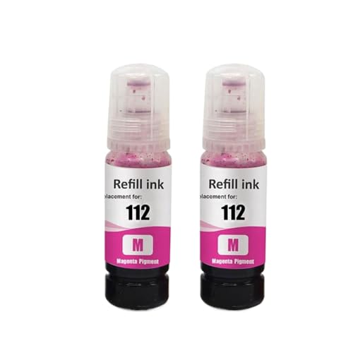 FASURDVA Refillinte Kompatibel mit Epeon 112 T112 kompatibel mit L6550 L6570 L6580 L11160 L15150 L15160 M15140 Drucker(2 Bottle Mag Ink) von FASURDVA