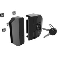 Clip Fallenverschluss - Türschloss passend zu Item System Aluprofil Nut 8, Zinkdruckguss schwarz - Fath von FATH