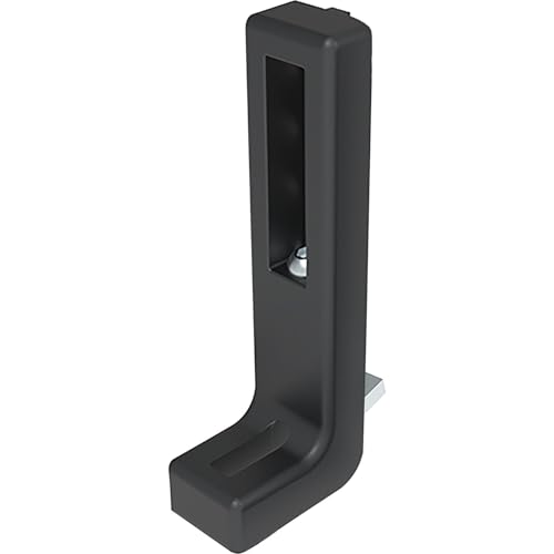 Fath Bodenwinkel 160mm verstellbar Item System zur einfachen Befestigung von Flächenelementen an Aluprofilen mit Nut 8, schwarz von FATH