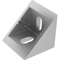 Fath Eckwinkel flach 40x40 Item System für Aluprofile und Flächenelemente mit Nut 8, Zinkdruckguss pulverbeschichtet von FATH