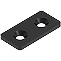 Fath Verbindungsplatte 2-loch passend zu Item System Aluprofil Nut 8, Stahl schwarz von FATH
