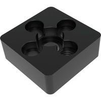 Fußplatte verschraubbar M10 passend zu Item System Aluprofil 40x40mm, Zinkdruckguss schwarz pulverbeschichtet - Fath von FATH