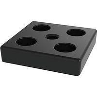 Fußplatte verschraubbar M10 passend zu Item System Aluprofil 80x80mm, Zinkdruckguss schwarz pulverbeschichtet - Fath von FATH