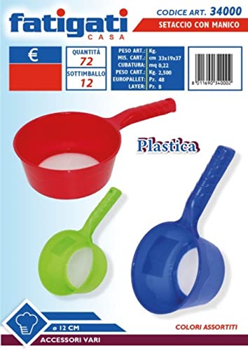 FATIGATI SRL Kunststoffsieb mit Griff 12 cm 34000, Siehe Foto, Come von FATIGATI SRL