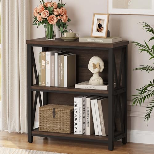 FATORRI Bücherregal mit 3 Etagen (Rustic Brown) von FATORRI