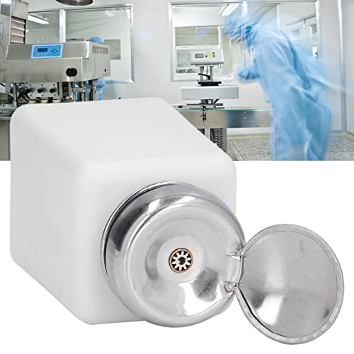 FAUOSWUK 200 Ml Lösungsmittel-Alkohol-Spender, Herunterdrückbarer Alkohol-Spender, ESD-Flüssigkeitsspender, Pumpe, Blaue Antistatische Quadratische Flasche mit Edelstahldeckel (Weiß) von FAUOSWUK