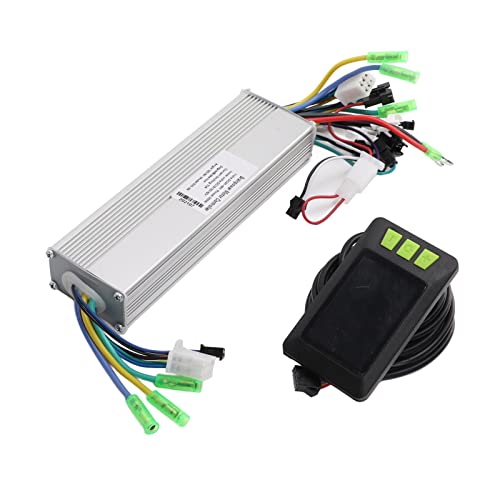 FAUOSWUK 24-48 V 350W Bürstenloser Motor Controller Dual Drive Kit, Bürstenloser Motor Controller mit LCD-Display für Elektrofahrrad-Scooter-Motorrad 22,5 Mm Lenkerhalterung von FAUOSWUK
