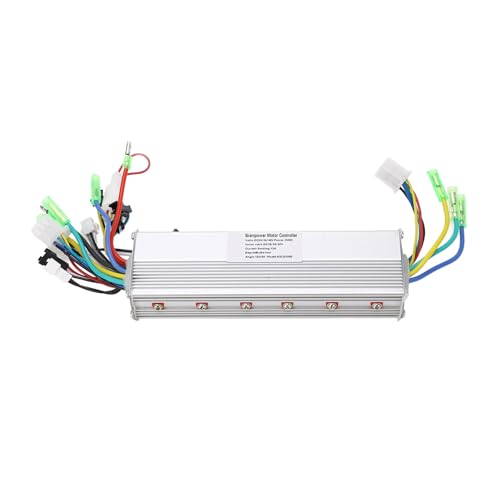 FAUOSWUK 24 V 36 V 48 V Bürstenloser Motor Controller, Doppelantrieb Aluminiumlegierungsgehäuse Bürstenloser Controller mit Effizienter Wärmeabteilung für Lithiumbatterie für von FAUOSWUK