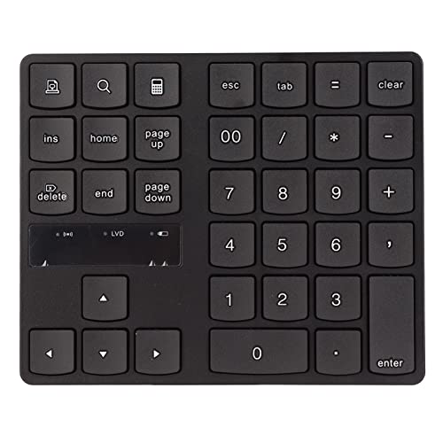 FAUOSWUK 35 Taste Numeric Tastatur, 2,4 G Drahtlose Numerische Tastatur Tragbare Drahtlose Nummernpad für Home Office Verwenden Plug -and -Play von FAUOSWUK