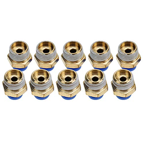 FAUOSWUK 4 Mm Luftrohrverschlüsse Pneumatische Männliche Geradlinige Stecker Schnellanschluss -Anpassungsadapter mit Präzisionsgewinnen für Druckluft -Vakuumwerkzeuge (PC4-2 10pc) von FAUOSWUK