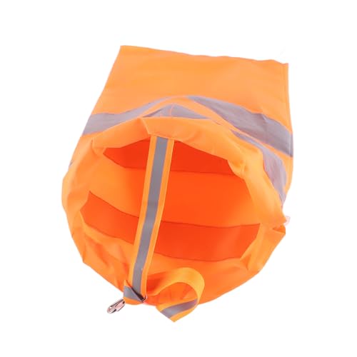 FAUOSWUK 50 cm Nylon Flughafen Windsock, Windmessungs -Socken -Windrichtungsindikator mit Reflektierenden Fluoreszenzgurten für die Chemische Meteorologie -Industrie von FAUOSWUK