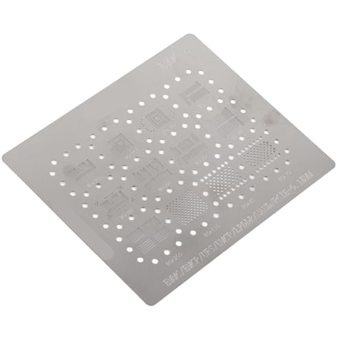 FAUOSWUK 6 in 1 BGA -Schablonen BGA -Neuballering -Vorlagen Universal BGA Lötmittel mit Premium -Edelstahl für BGA153 BGA162 BGA169 BGA186 BGA221 BGA254 EMMC von FAUOSWUK