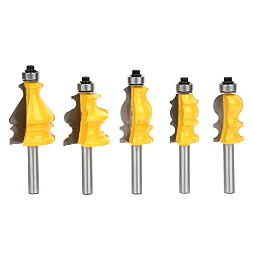 FAUOSWUK 8mm Schaftrouter Bit, Tischler -Werkzeug Holzbearbeitungswerkzeug Handliebschneider für Festen Holzschrank, Schachtel mit Hitzebeständiger Beschichtung FAUOSWUK 8mm Schaftrouter Bit, Tischler -Werkzeug Holzbearbeitungswerkzeug Handliebschneider für Festen Holzschrank, Schachtel mit Hitzebeständiger Beschichtung von FAUOSWUK