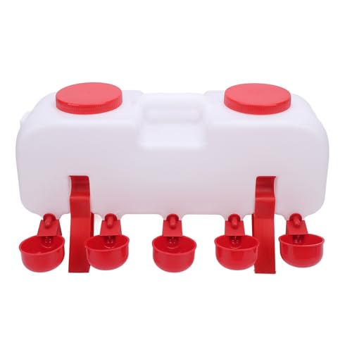 FAUOSWUK Automatic Chicken Waterer Geflügel Waterer Kit, ABS Geflügel Automatisch Wasserer Geflügel Wasserer Spender Autowasserlieferung für Hühnerente Entengans von FAUOSWUK