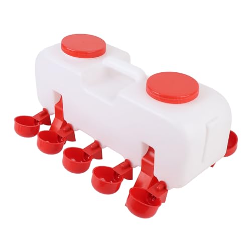FAUOSWUK Automatische Hühnerwasserer, Auto -Hühnerwasser -Feeder -Hähnchenwasserer mit Halb Automatischer Schüssel Design Hochkapazität Geflügel Entengans Wasserspender FAUOSWUK Automatische Hühnerwasserer, Auto -Hühnerwasser -Feeder -Hähnchenwasserer mit Halb Automatischer Schüssel Design Hochkapazität Geflügel Entengans Wasserspender von FAUOSWUK