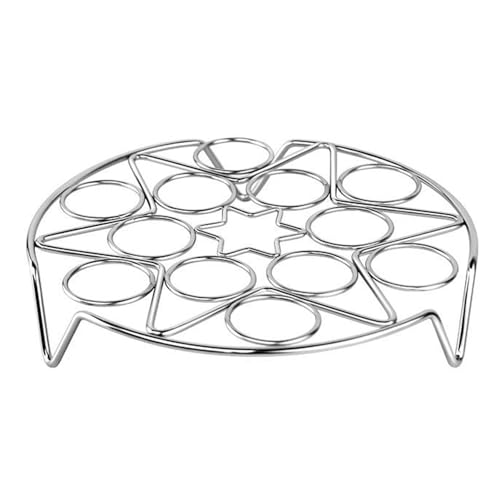 FAUOSWUK Eierdämpfungsregal, Edelstahl Multifunktionales Ei -Kochen Trivet mit Faltbarem Lager für Küchenrestaurant Camping von FAUOSWUK