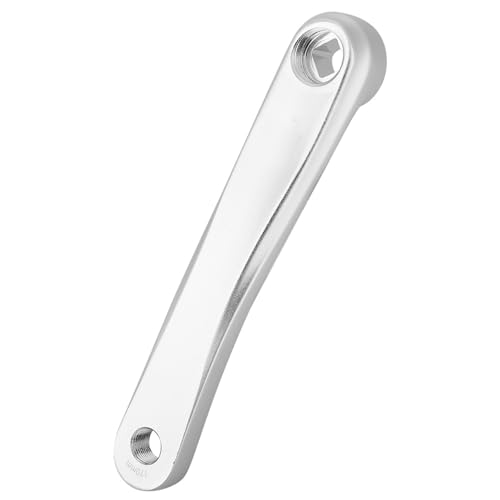 FAUOSWUK Fahrrad Linker Kurbelarm, Linker Seitenrad Kurbelarmarm 170 -mm -Aluminiumlegierung Ersatzleichte Hochfestigkeit mit Quadratischem oder Rhombischem Loch für die Fahrradreparatur (Silber #04) von FAUOSWUK