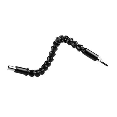 FAUOSWUK Flexibler Verlängerungsschraubendreher, 11,6 -Zoll -Elektrobohrschraubendreher Handbohrerschraubendreher mit Magnetischem Hex -Schaft für Dicht Begrenzte Räume Computermöbel von FAUOSWUK