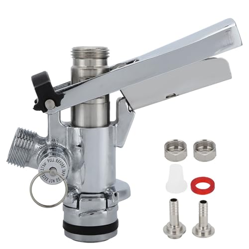 FAUOSWUK G5/8 U Edelstahl -Bierfass -Koppler, Premium -Messing und 304 Edelstahlspender -Accessoire mit Exquisiter Verarbeitung für Home Bar Restaurant und Fass Beer Machine von FAUOSWUK