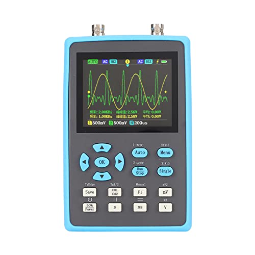 FAUOSWUK Handheld -Oszilloskop, 2 Kanal 120 MHz Bandbreite Digitales Oszilloskop -Multimeter mit FFT - -Cursor -Messung für die MCU -Debugging Auto Reparatur FAUOSWUK Handheld -Oszilloskop, 2 Kanal 120 MHz Bandbreite Digitales Oszilloskop -Multimeter mit FFT - -Cursor -Messung für die MCU -Debugging Auto Reparatur von FAUOSWUK