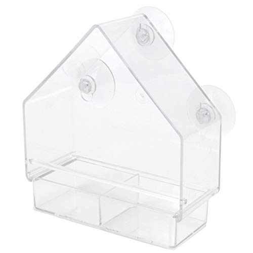 FAUOSWUK Outdoor -Vogelhäuschen, Hängende Vogelhäuschen Transparentes Vogel -Fütterungsinstrument für Kleine Vögel Ausreichend Kapazität für Gartenbalkon Courtyard Dekoration von FAUOSWUK
