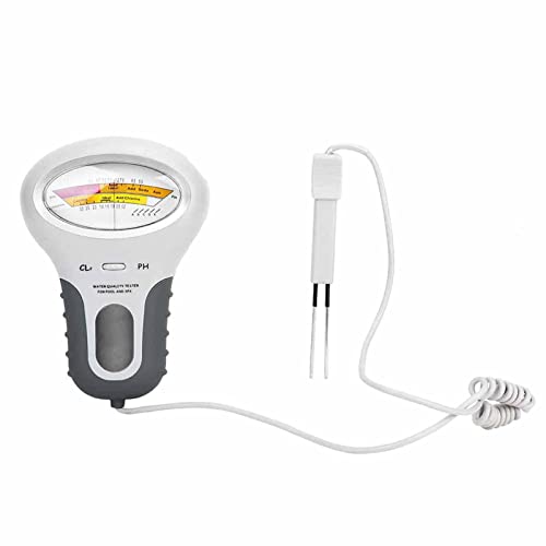 FAUOSWUK Pooltester Digital, Digitaler Pool -Wassertester mit Großem Bildschirmanzeige für Pool -Spa -Tests Tragbarer Digitaler Pooltester und PH -Messgerät von FAUOSWUK