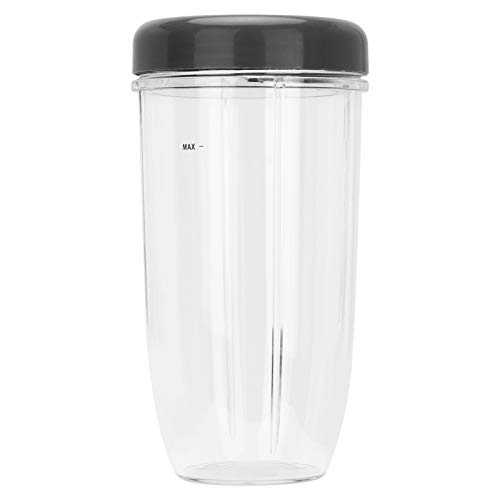 FAUOSWUK Transparenter Mixerbecher, Ersatzbecher und Deckel für 900 -W -Mixer -Zubehör -Kit mit ABS -Deckel -Geschirrspüler 32oz 24oz 18oz (Big Cup 32 Unzen) von FAUOSWUK