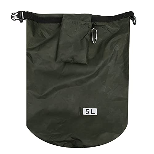 FAUOSWUK Trockenbeutel Im Freien, Faltbare PVC -Aufbewahrungsbeutel 5L 20l 50 L mit Bergsteige Schnalle Zum Camping -Wanderwanderungsradfahren (5l) von FAUOSWUK