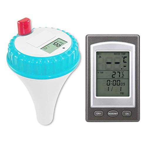 FAUOSWUK WLAN -Pool -Thermometer, Digitales Schwimmendes Wassertemperaturmesser mit Minem Rekord und Wecker für Schwimmbad Spa Badewanne Aquariumteich FAUOSWUK WLAN -Pool -Thermometer, Digitales Schwimmendes Wassertemperaturmesser mit Minem Rekord und Wecker für Schwimmbad Spa Badewanne Aquariumteich von FAUOSWUK
