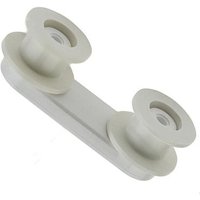 Ersatzteil - Halterung mit Rolle - - FAURE, ZANUSSI, ARTHUR MARTIN ELECTROLUX, ELECTROLUX, AEG, ZANKER von FAURE