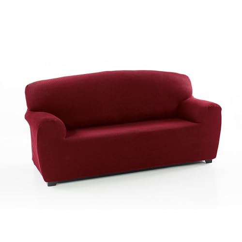 FAVERTI® Elastischer Sofabezug für 2-Sitzer von 140 bis 180 cm | Modell Reale | Bordeaux | Sofabezug | hochwertiger Schutz aus Jacquard-Stoff in Baumwolloptik von FAVERTI