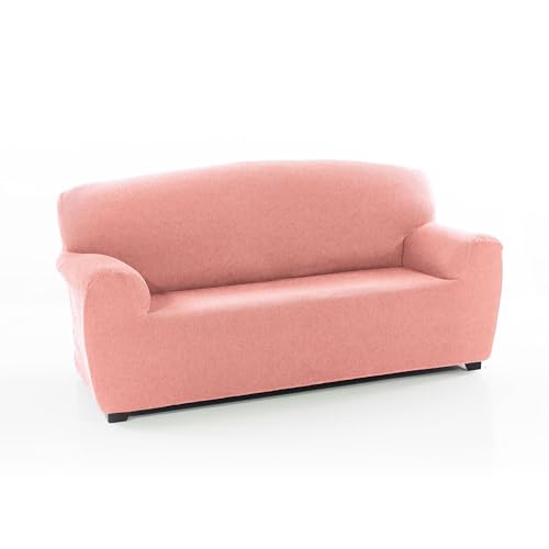 FAVERTI® Elastischer Sofabezug für 3-Sitzer von 180 bis 220 cm | Modell Reale | Pastellrosa | Sofabezug | hochwertiger Schutz aus Jacquard-Stoff in Baumwolloptik von FAVERTI