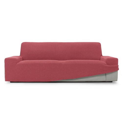 FAVERTI® Sofabezug, sehr elastisch, 3-Sitzer, von 180 bis 230 cm | Modell Novelle | Hellfuchsia | Universalbezug, ideal für Jede Form von Sofas | Qualitätsschutz aus Jacquard-Stoff und Baumwolle von FAVERTI