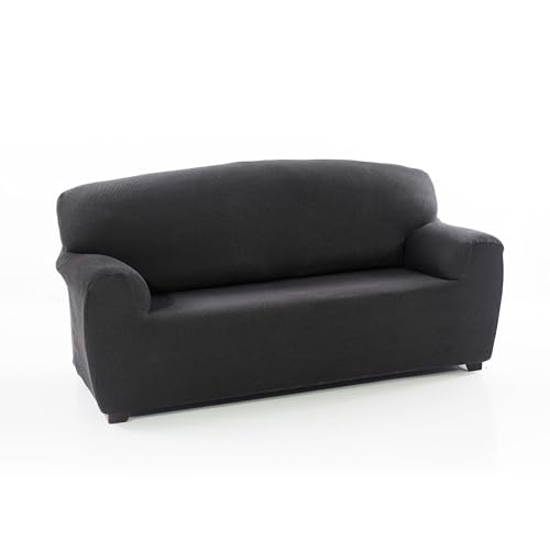 FAVERTI® Sofabezug für 3-Sitzer, elastisch, universal, von 180 bis 220 cm | Modell Reale | Grau | Sofabezug | Hochwertiger Schutz aus Jacquard-Stoff in Baumwolloptik von FAVERTI